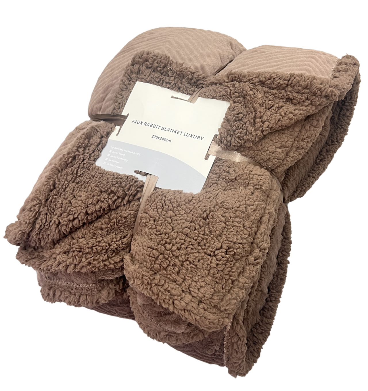 Υπέρδιπλη Κουβέρτα Γούνα 220x240cm Faux Rabbit 3kg | Ζεστή & Πολυτελής
