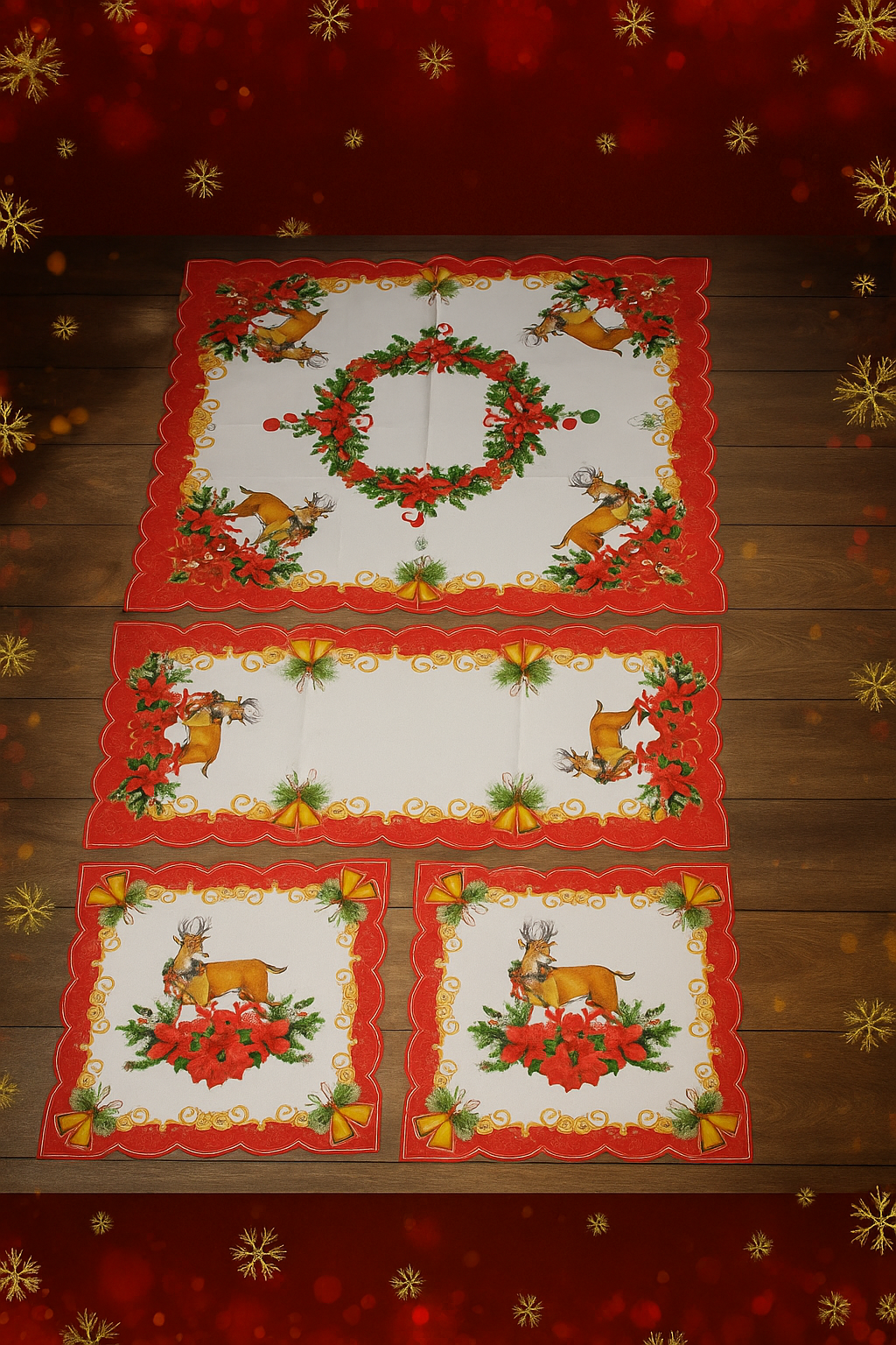 Χριστουγεννιατικο σετ 4 τεμαχιων