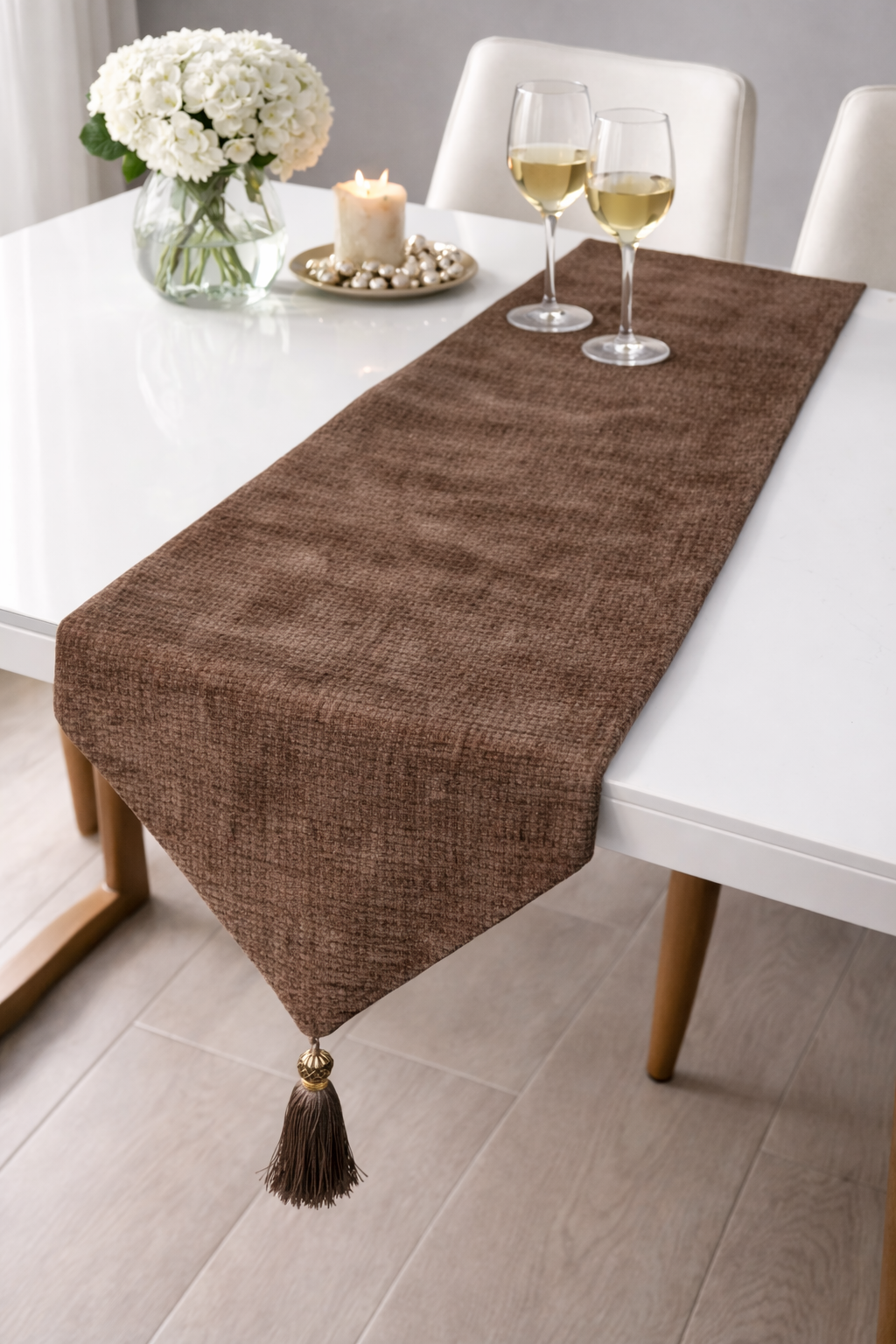 Βελουτέ Τραβέρσα 35x180cm – Πολυτελής Διακόσμηση Τραπεζιού με Ανάγλυφη Υφή