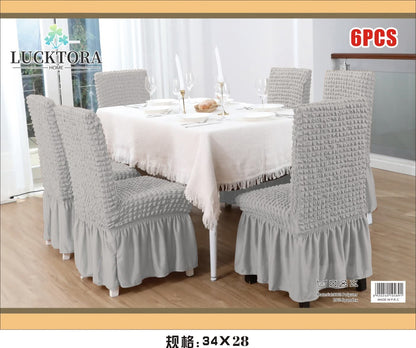 Σετ 6 ελαστικών καλυμμάτων καρέκλας