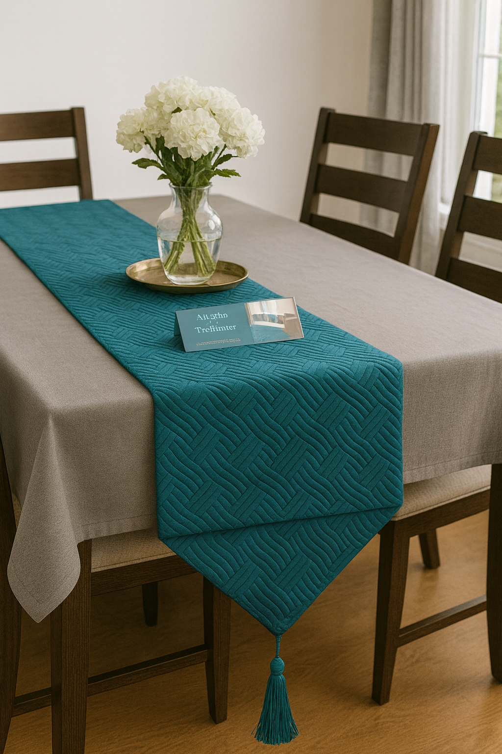 Τραβέρσα Διακοσμητική 40x180 εκ. με Φούντα