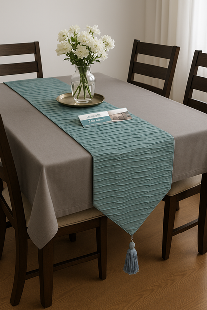 Τραβέρσα Διακοσμητική 40x180 εκ. με Φούντα