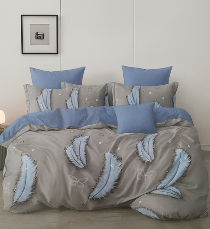 Παπλωματοθήκη Εμπριμέ Υπέρδιπλη 220x240