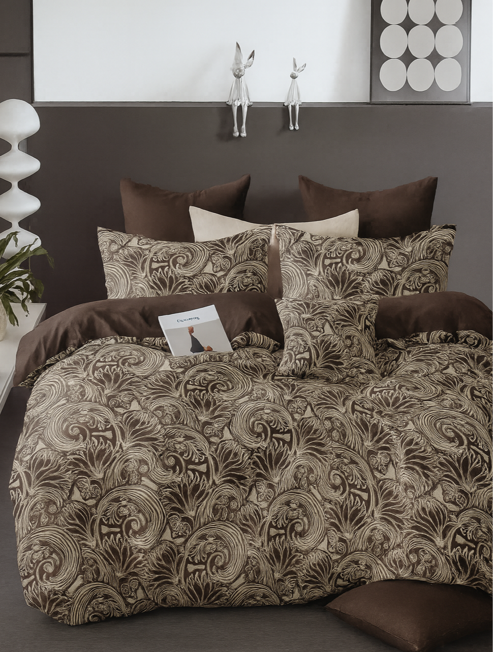 Παπλωματοθήκη Εμπριμέ Υπέρδιπλη 220x240