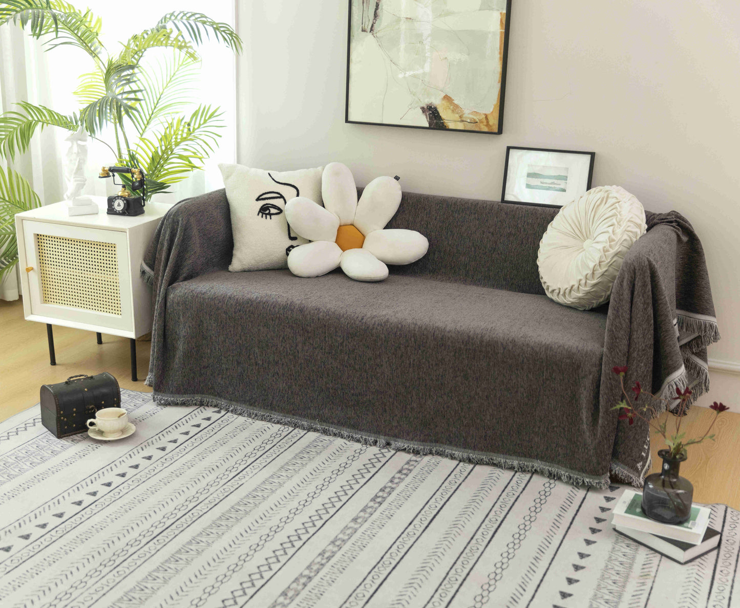 Ριχτάρι Καναπέ Σενίλ – Πολυθρόνα, Διθέσιος & Τριθέσιος