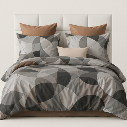 Παπλωματοθήκη Εμπριμέ Υπέρδιπλη 220x240