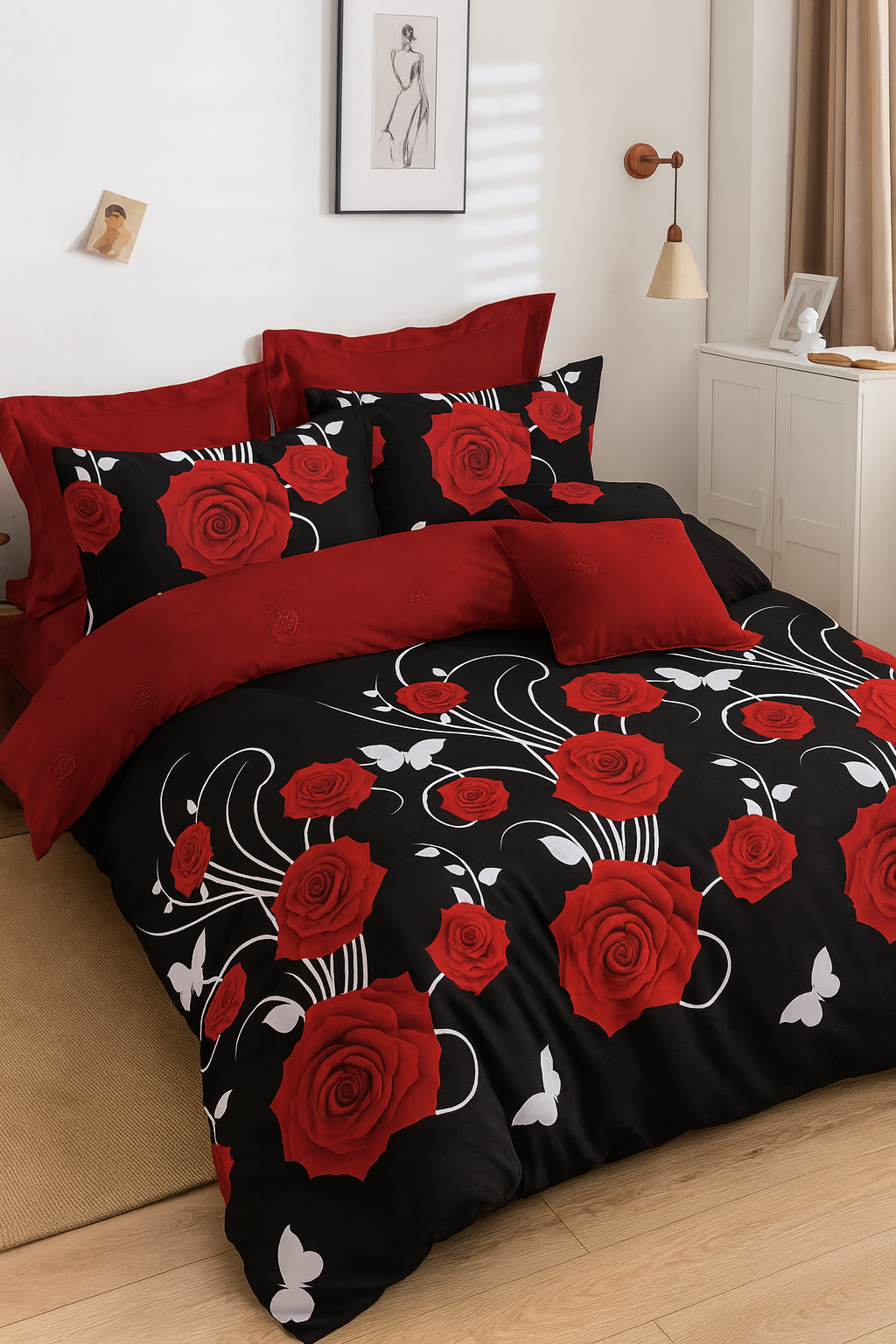 Παπλωματοθήκη Εμπριμέ Υπέρδιπλη 220x240