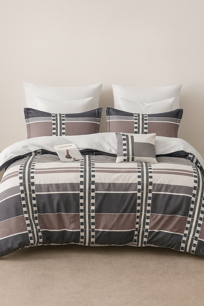 Παπλωματοθήκη Εμπριμέ Υπέρδιπλη 220x240