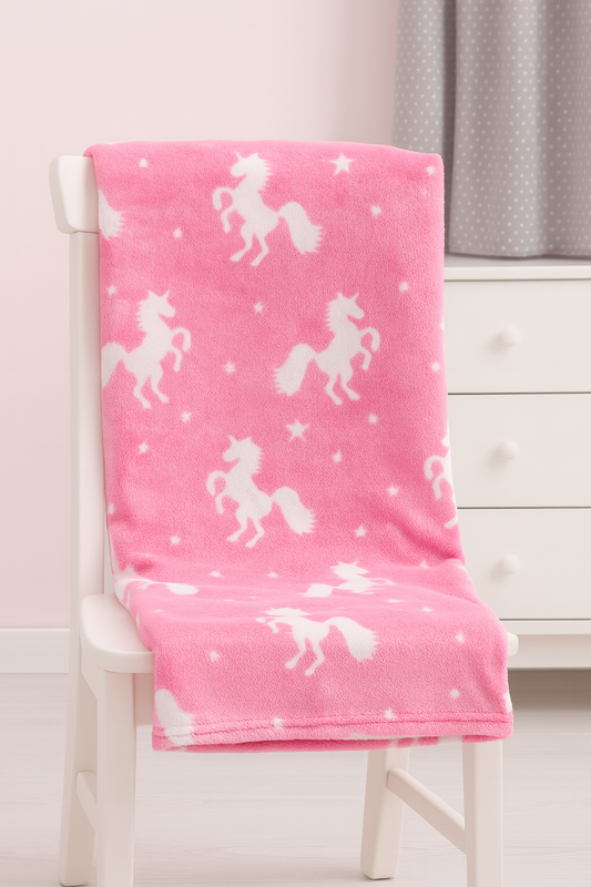 Παιδική Κουβέρτα Φωσφορίζουσα 150x200 – Απαλή Φλις Κουβέρτα με Σχέδιο