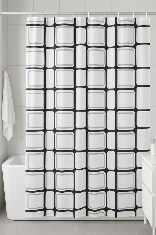Κουρτίνα Μπάνιου 180x200 εκ. Νάιλον – Αδιάβροχη με Μοντέρνα Σχέδια