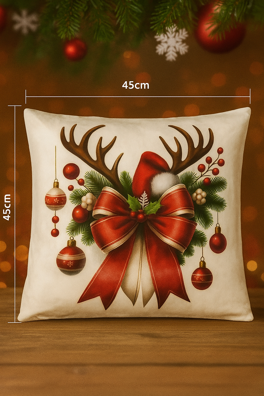 Χριστουγενιατικες μαξιλαροθηκες σετ 2 τεμαχιων