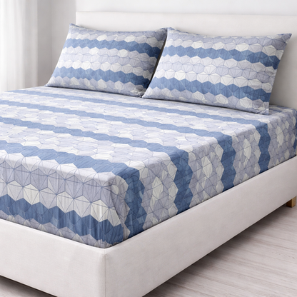 Βαμβακερό Σεντόνι με Λάστιχο MARWA 180x200+30 με 2 Μαξιλαροθήκες – 100% Βαμβάκι