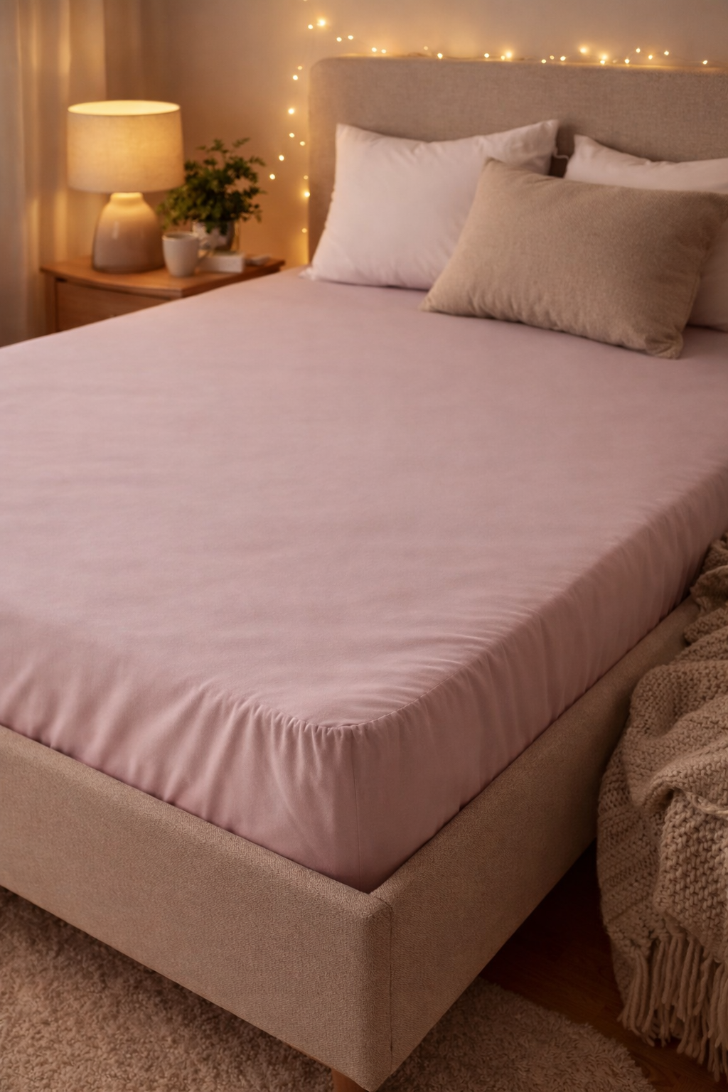 Σεντόνι Υπέρδιπλο με Λάστιχο στις Γωνίες Nuance – 180x200+25cm (100% Βαμβάκι)