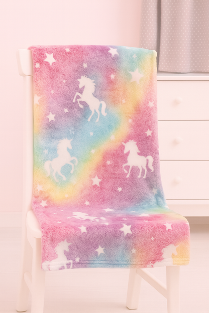 Κουβέρτα Παιδική Φωσφορίζουσα 150x200 – Ζεστή & Απαλή Fleece με Σχέδια