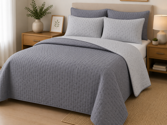 Μονό Κουβερλί Διπλής Όψης 160×250 cm-ALL4MYHOME
