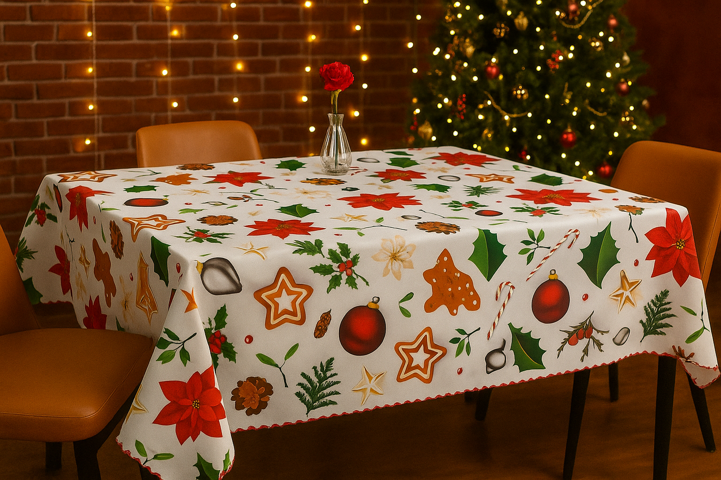 Χριστουγενιατικο τραπεζομαντηλο 140×180