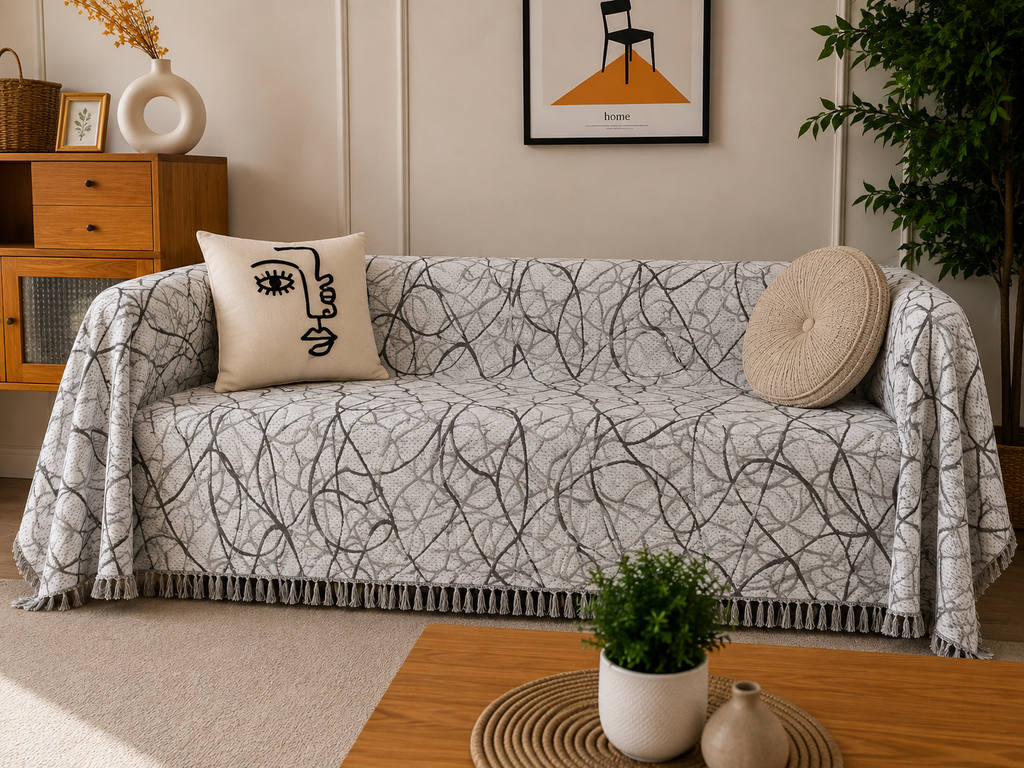 Βαμβακερό Ριχτάρι Καναπέ 180x350cm