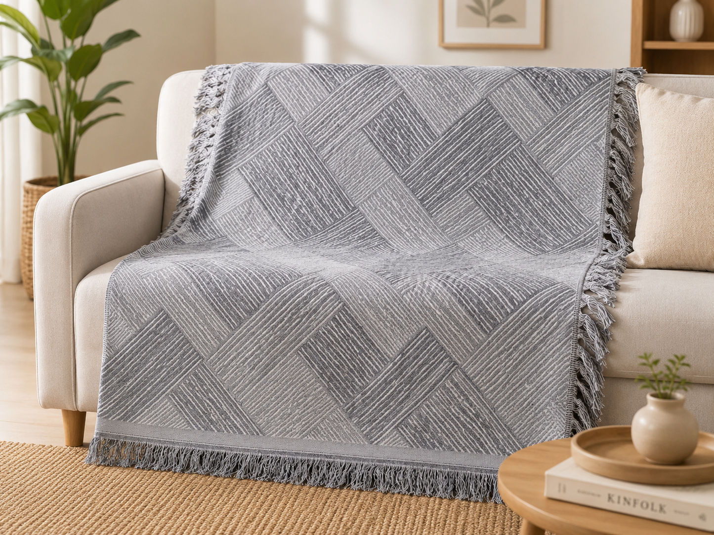 Βαμβακερό Ριχτάρι Καναπέ 180x300|All4myhome