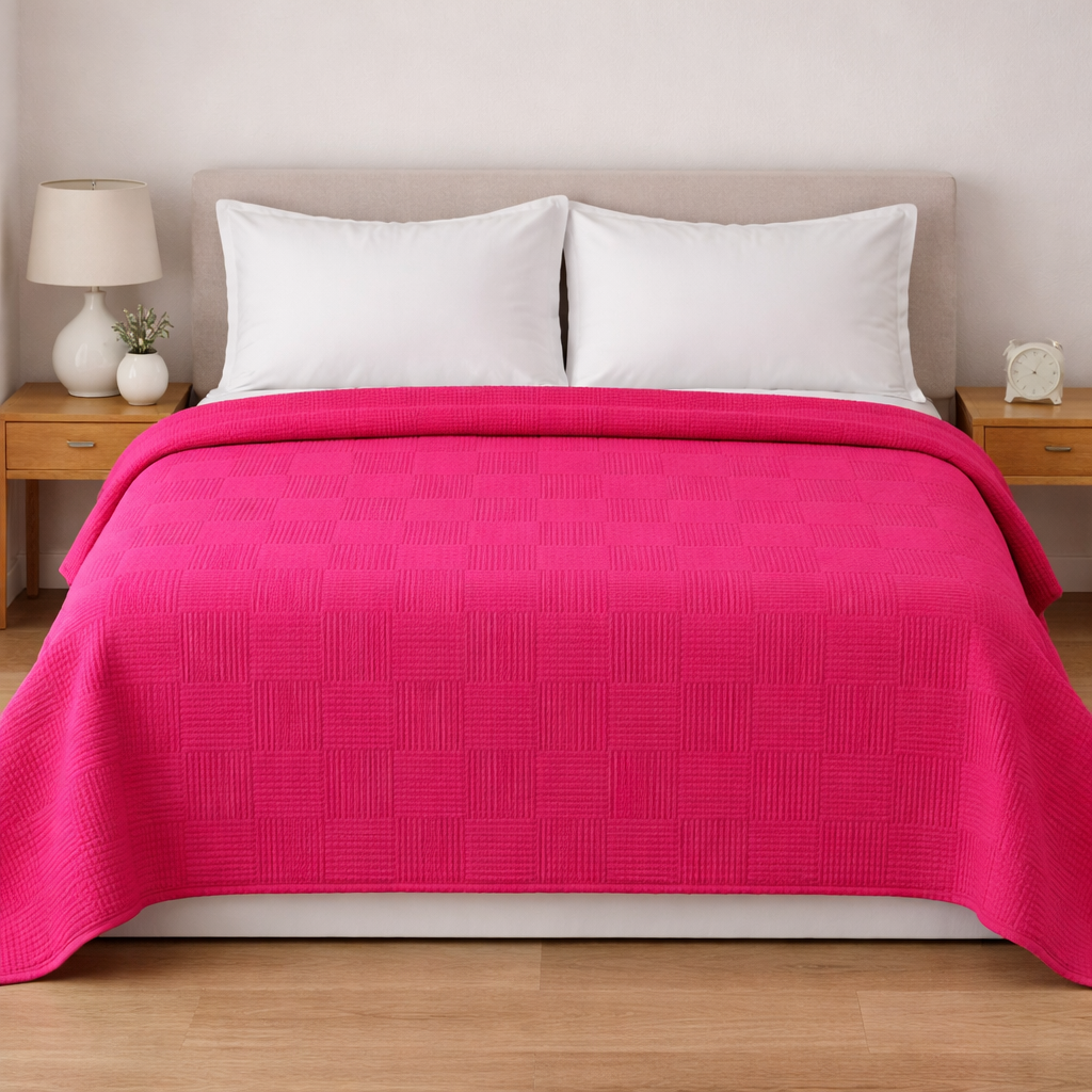 Πικέ Κουβέρτα Διπλή 200x230cm 1+1 Δώρο – Ανάγλυφη  Πικέ για Κρεβάτι