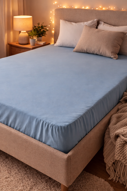 Σεντόνι Υπέρδιπλο με Λάστιχο στις Γωνίες Nuance – 180x200+25cm (100% Βαμβάκι)