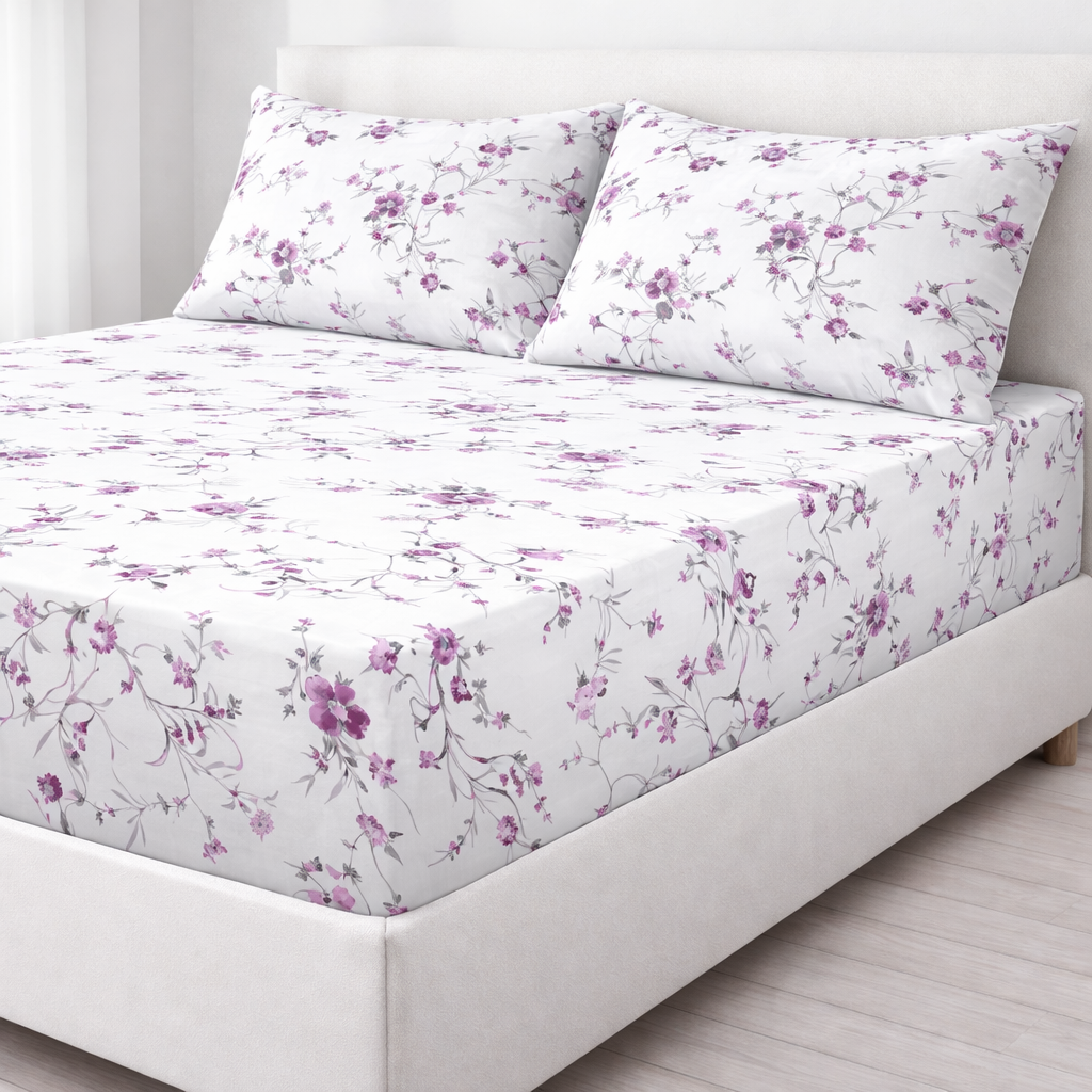 Βαμβακερό Σεντόνι με Λάστιχο MARWA 180x200+30 με 2 Μαξιλαροθήκες – 100% Βαμβάκι