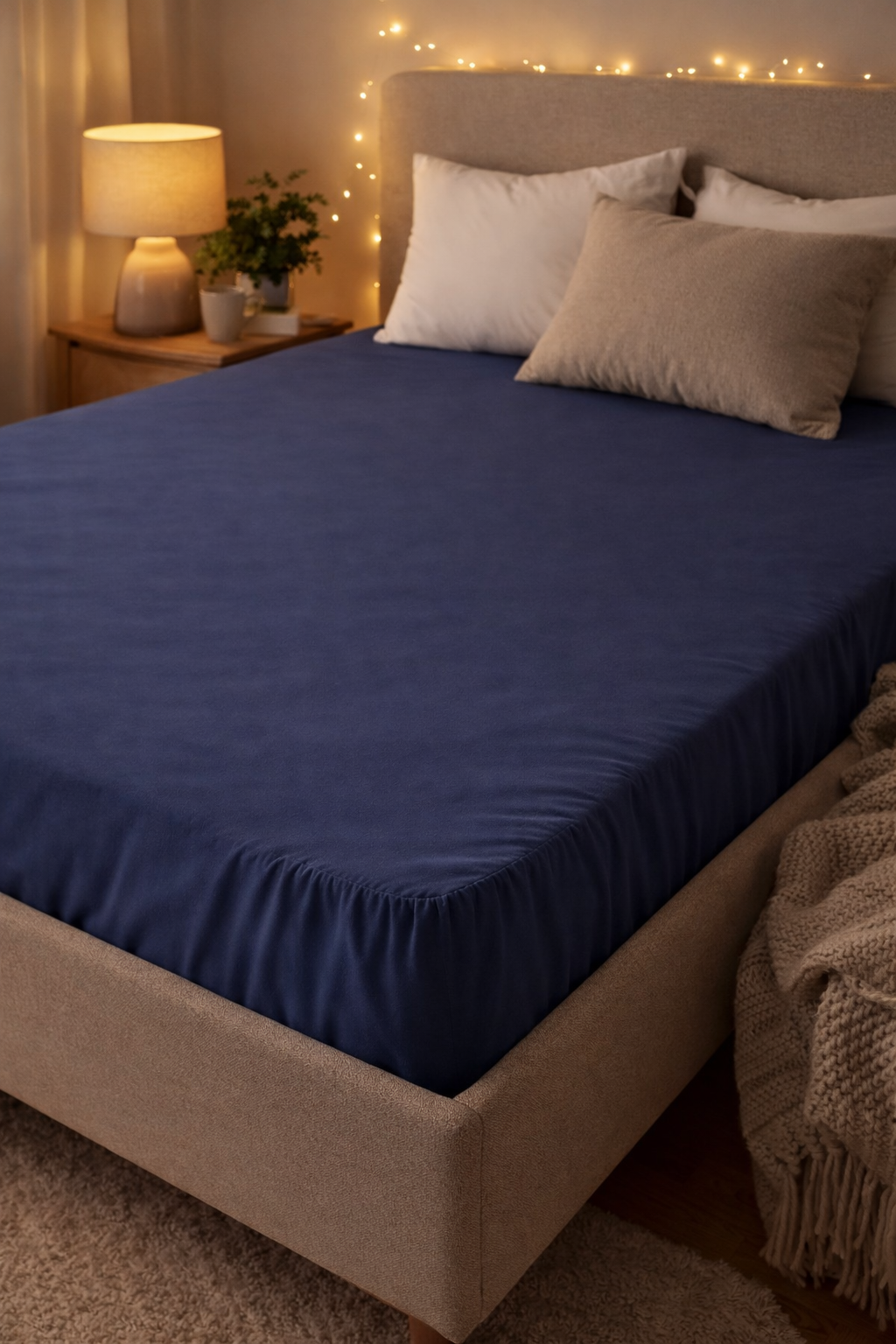 Σεντόνι Υπέρδιπλο με Λάστιχο στις Γωνίες Nuance – 180x200+25cm (100% Βαμβάκι)