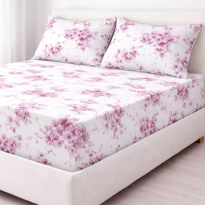 Βαμβακερό Σεντόνι με Λάστιχο MARWA 180x200+30 με 2 Μαξιλαροθήκες – 100% Βαμβάκι