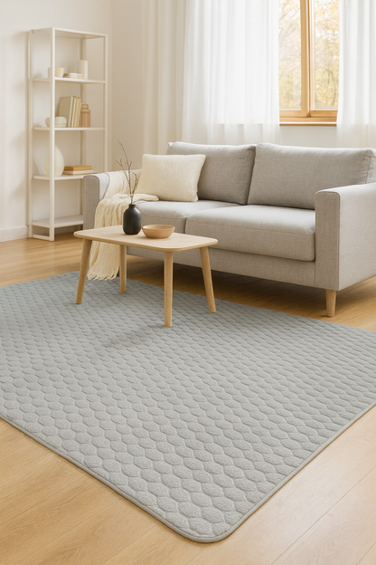 Μοντέρνο Χαλί Σαλονιού 120×180 cm – Minimal Σχέδιο σε Ροζ, Γκρι, Καφέ, Ανθρακί & Μπεζ