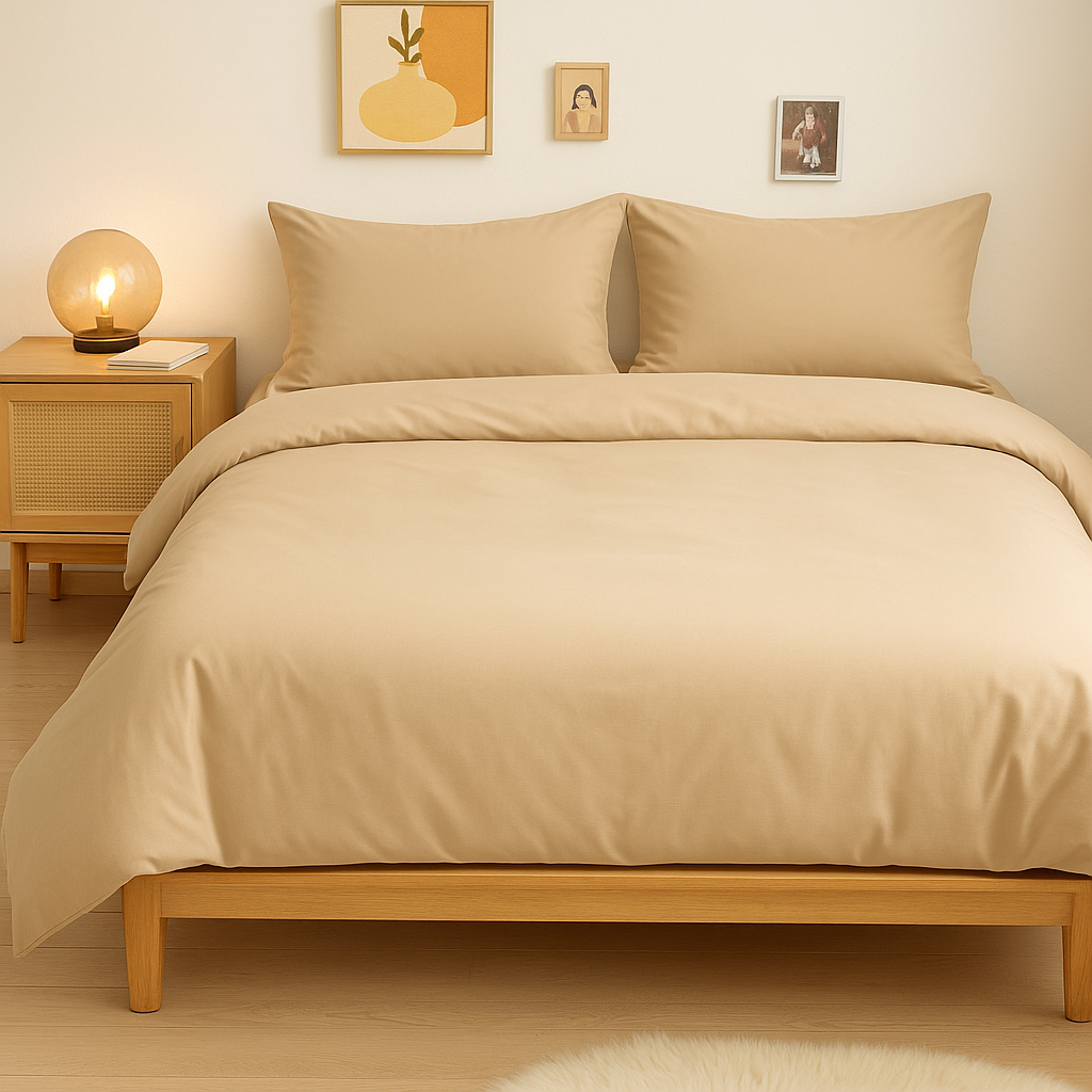 Παπλωματοθήκη Μονόχρωμη Υπέρδιπλη 220x240