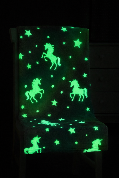 Κουβέρτα Παιδική Φωσφορίζουσα 150x200 – Ζεστή & Απαλή Fleece με Σχέδια