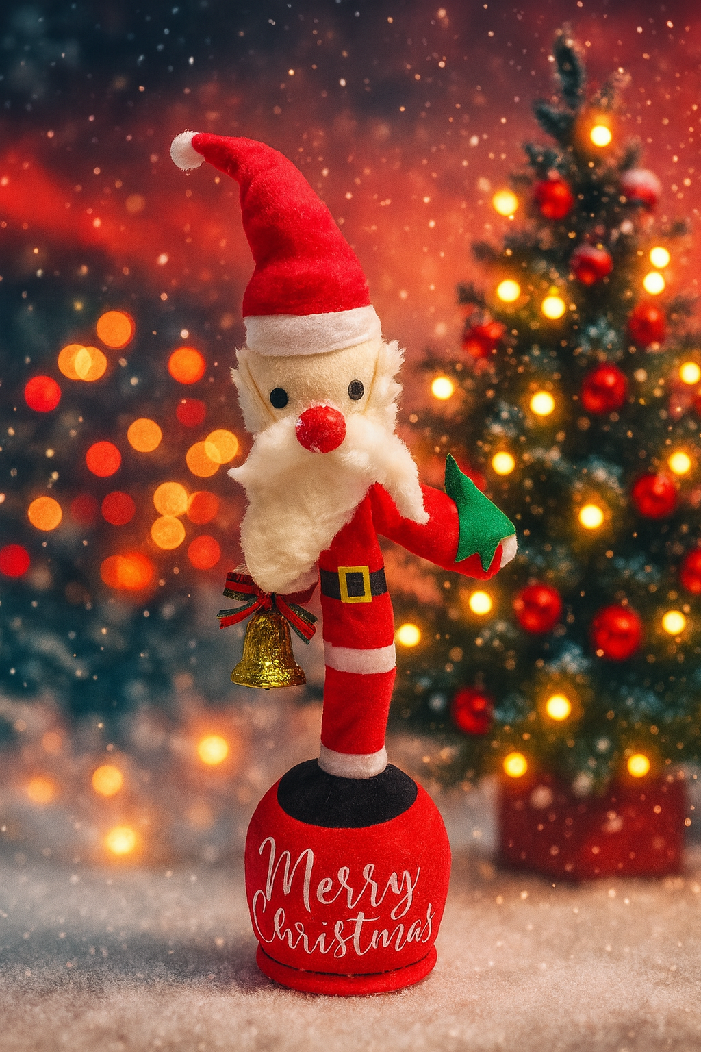 Χριστουγεννιάτικη Διακοσμητική Φιγούρα 40εκ – Τραγουδάει & Καταγράφει Φωνή