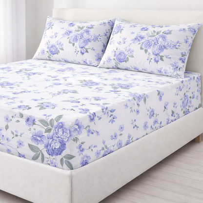 Βαμβακερό Σεντόνι με Λάστιχο MARWA 180x200+30 με 2 Μαξιλαροθήκες – 100% Βαμβάκι