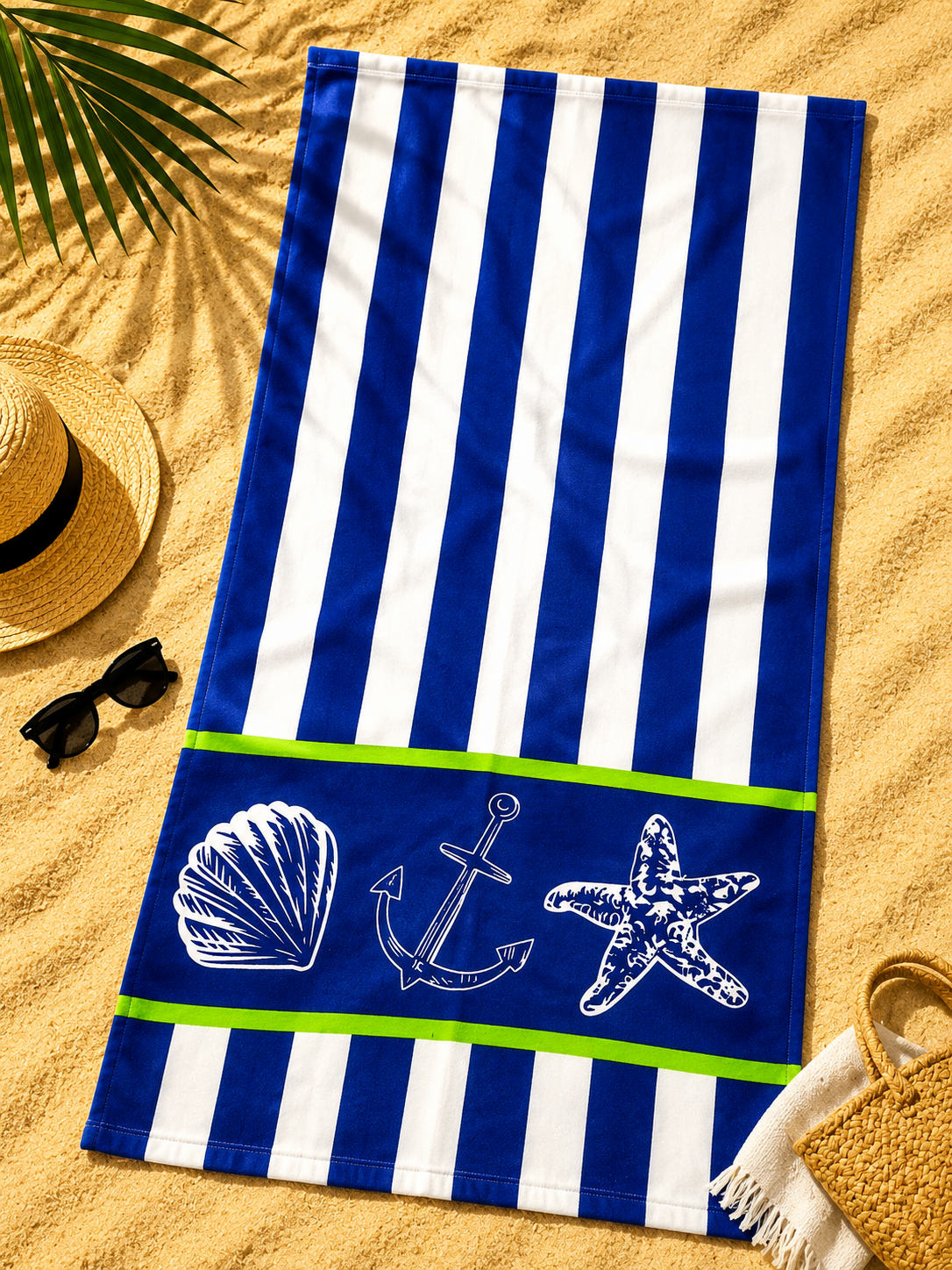 Πετσέτα Θαλάσσης Microfiber 70x140cm – Ελαφριά, Γρήγορο Στέγνωμα & Ιδανική για Παραλία