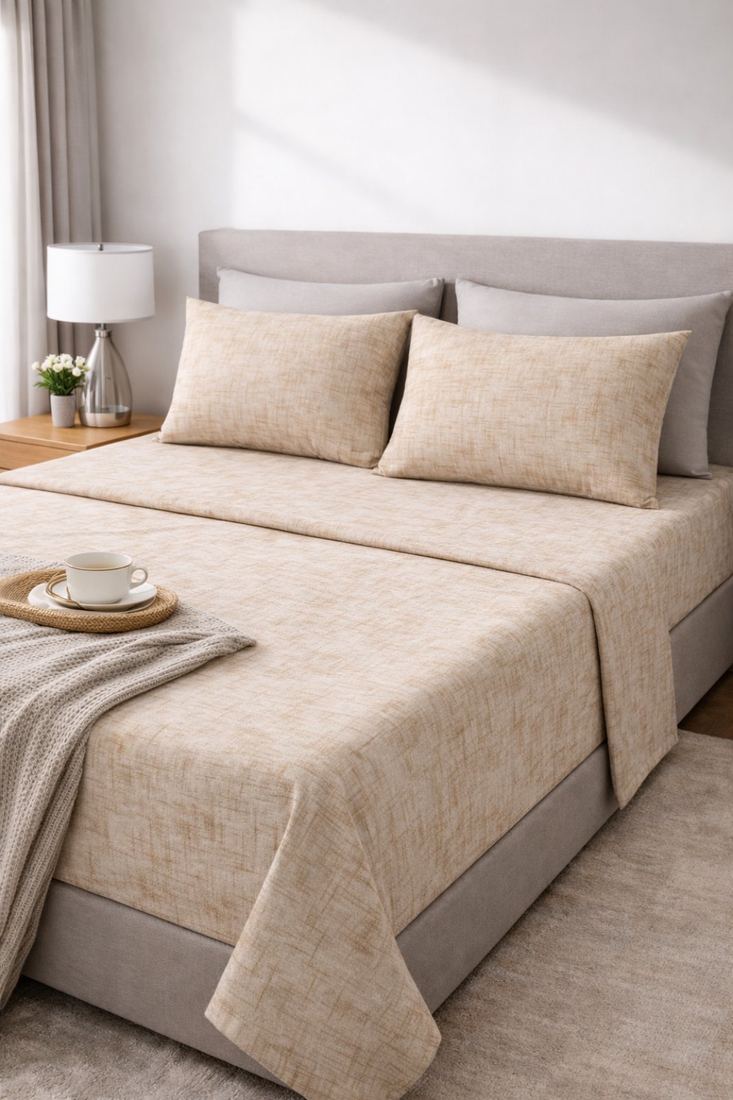 Σετ Βαμβακερά Σεντόνια με Λάστιχο 100x200+30 ή Χωρίς Λάστιχο 160x200 με Μαξιλαροθήκη | Μαλακά & Ανθεκτικά 1+1 ΔΩΡΟ