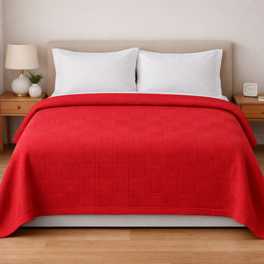 Πικέ Κουβέρτα Διπλή 200x230cm 1+1 Δώρο – Ανάγλυφη  Πικέ για Κρεβάτι