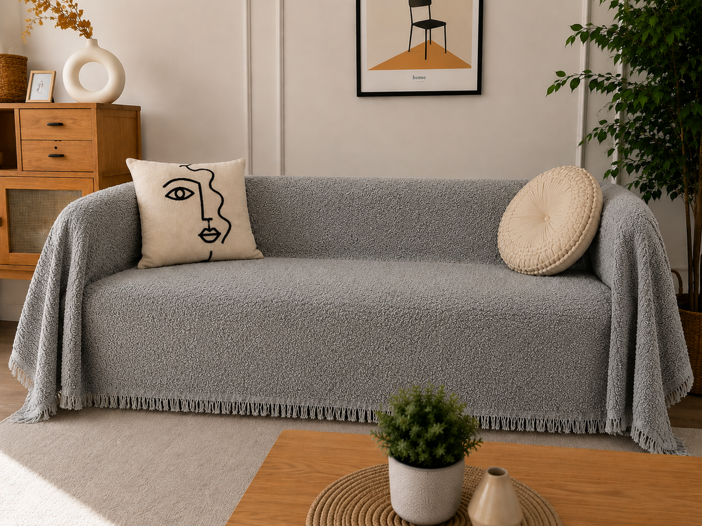 Ριχτάρι Καναπέ Chenille με Κρόσσια 180×240 & 180×280 εκ. – Σχέδιο 9