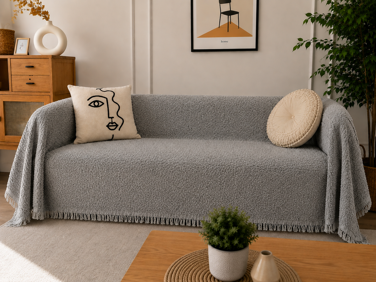 Ριχτάρι Καναπέ Premium Chenille – Πυκνή Ύφανση | 180×240 & 180×280