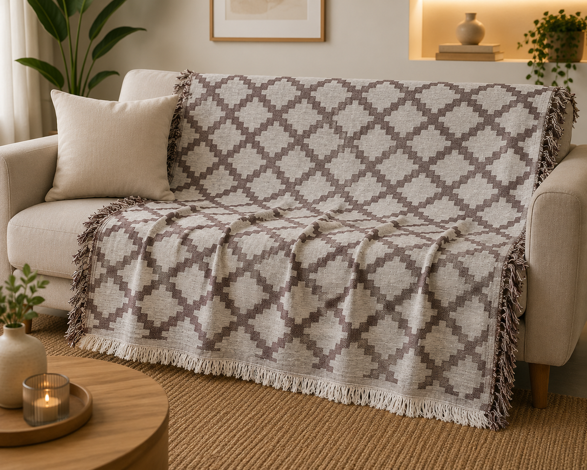 Βαμβακερό Ριχτάρι Καναπέ 180x300|All4myhome