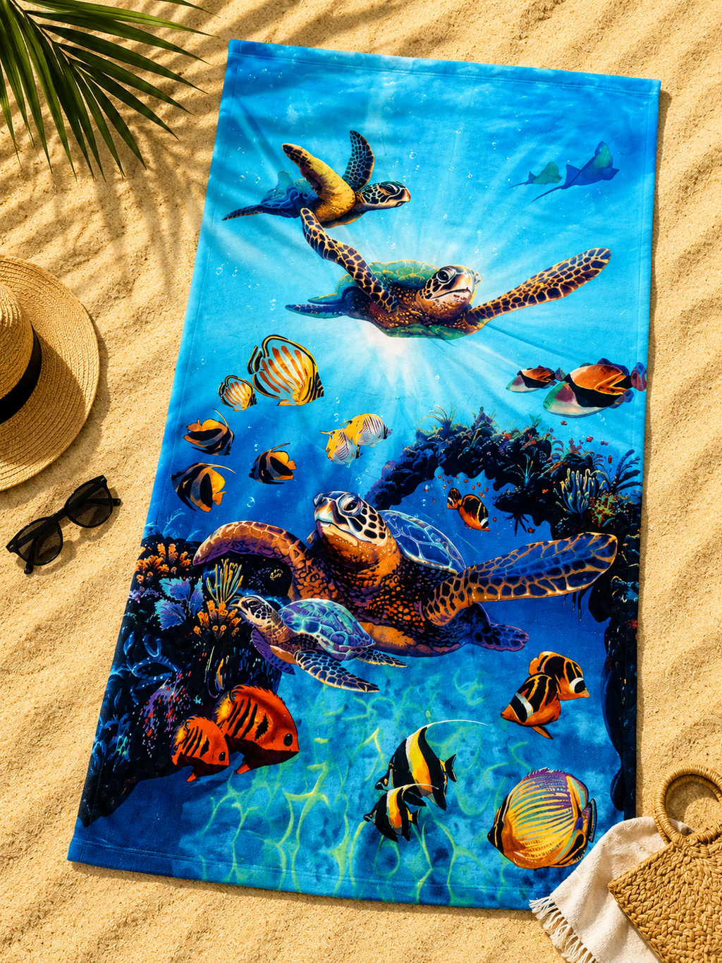 Πετσέτα Θαλάσσης Microfiber 70x140cm – Ελαφριά, Γρήγορο Στέγνωμα & Ιδανική για Παραλία