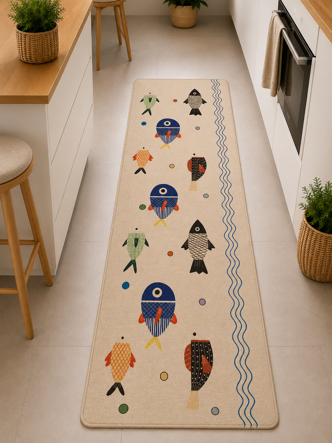 Premium Διάδρομος Κουζίνας 60×180cm – Αντιολισθητικός με Μοντέρνα Σχέδια