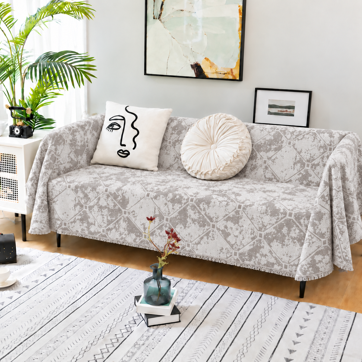 Βαμβακερό Ριχτάρι Καναπέ 180x300|All4myhome