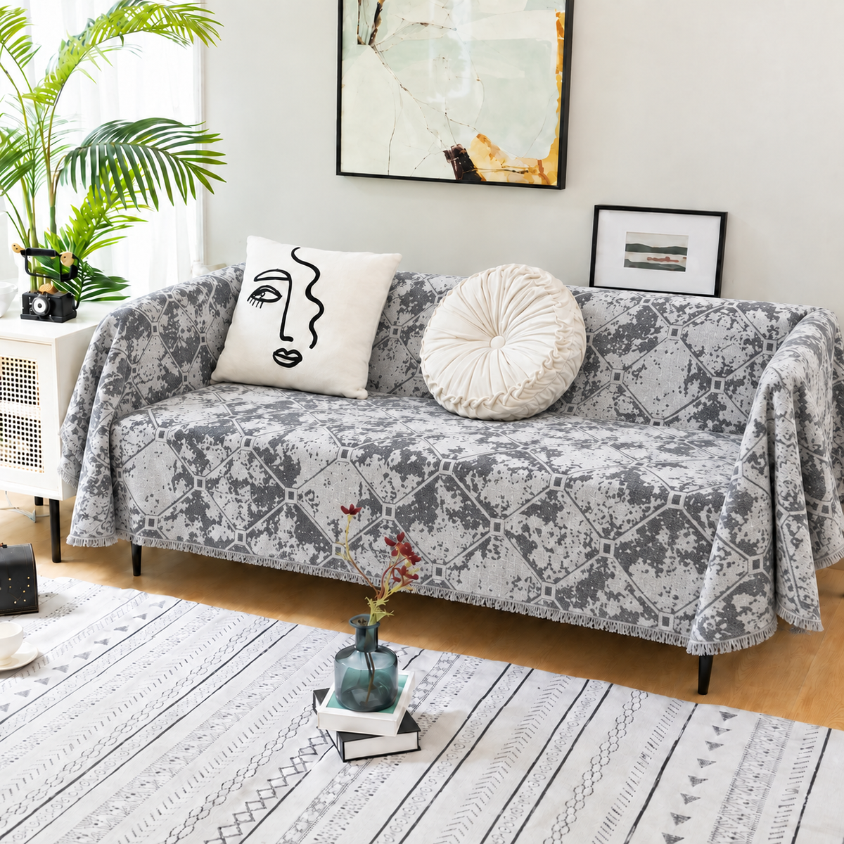 Βαμβακερό Ριχτάρι Καναπέ 180x300|All4myhome