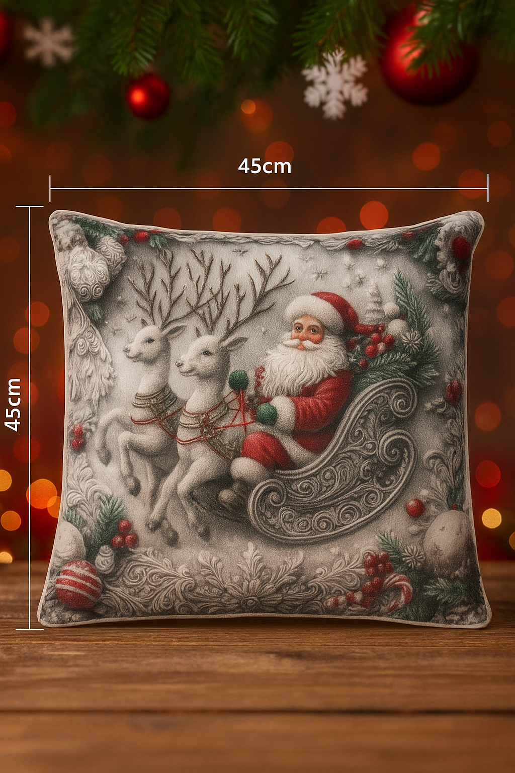 Χριστουγενιατικες μαξιλαροθηκες σετ 2 τεμαχιων