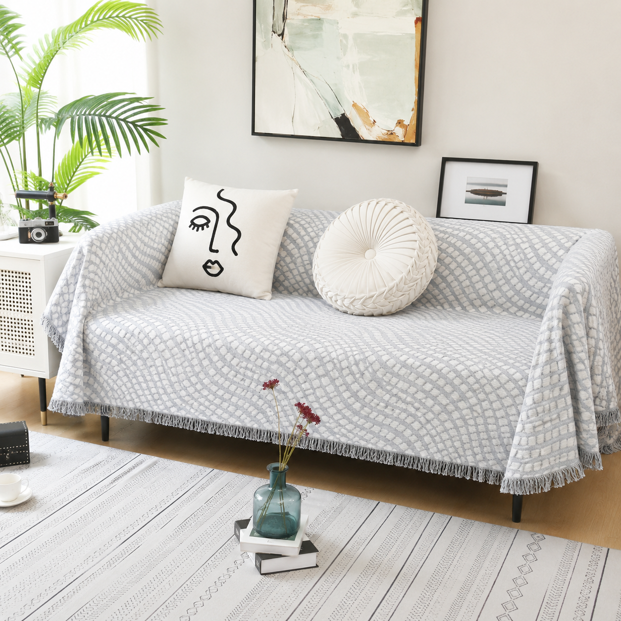 Βαμβακερό Ριχτάρι Καναπέ 180x300|All4myhome