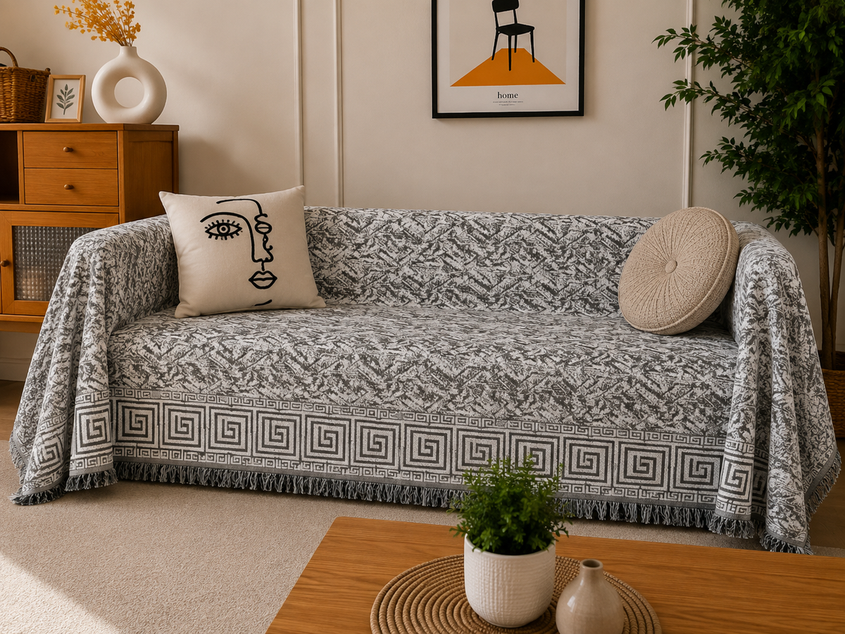 Βαμβακερό Ριχτάρι Καναπέ 180x350cm