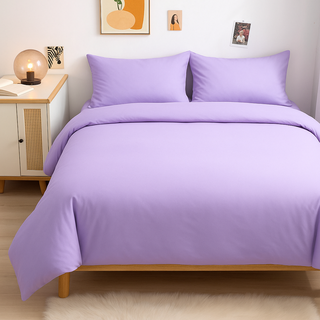 Παπλωματοθήκη Μονόχρωμη Υπέρδιπλη 220x240