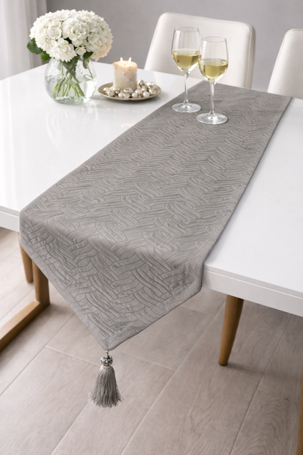 Βελουτέ Τραβέρσα 35x180cm – Πολυτελής Διακόσμηση Τραπεζιού με Ανάγλυφη Υφή