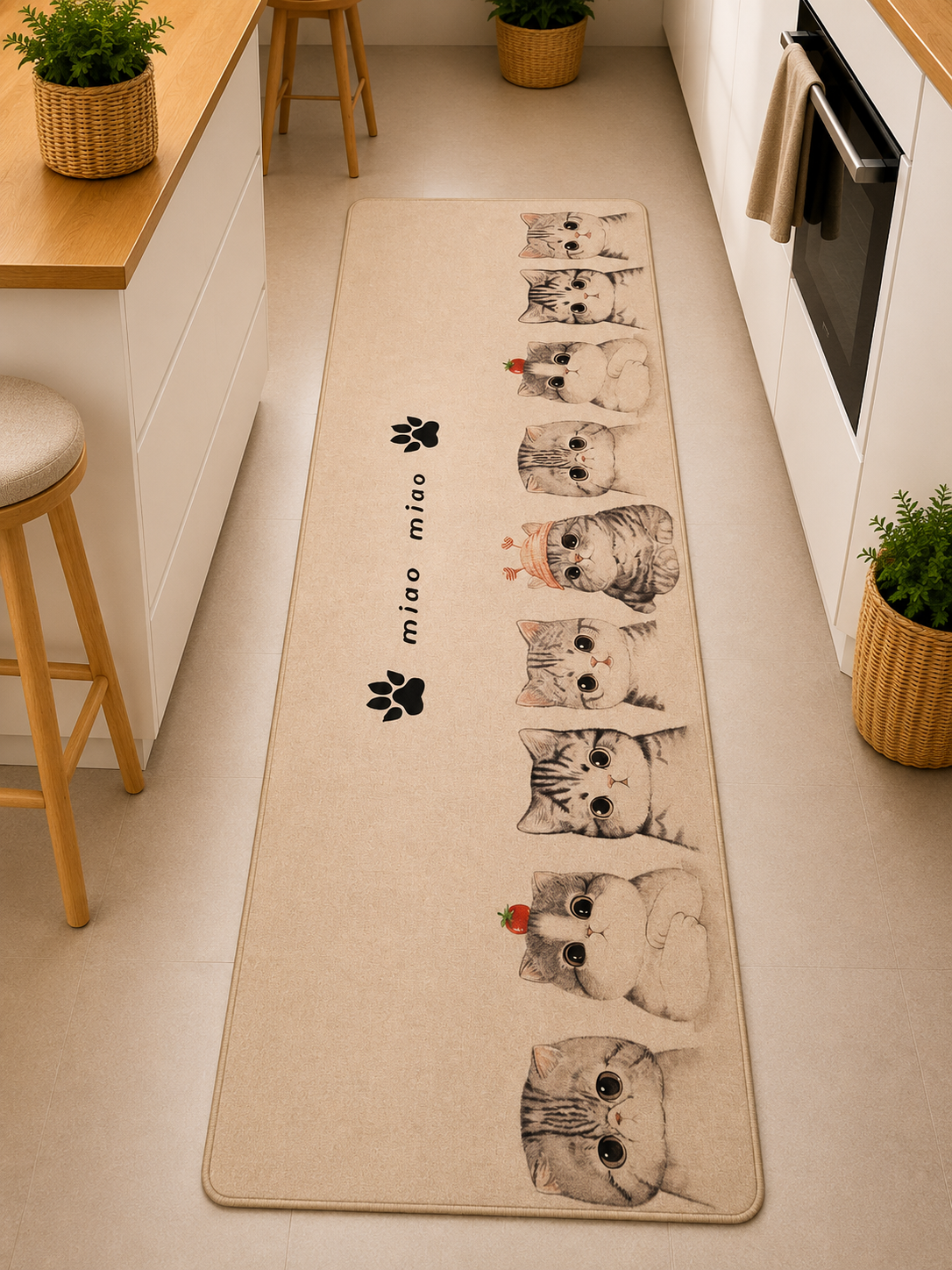 Premium Διάδρομος Κουζίνας 60×180cm – Αντιολισθητικός με Μοντέρνα Σχέδια