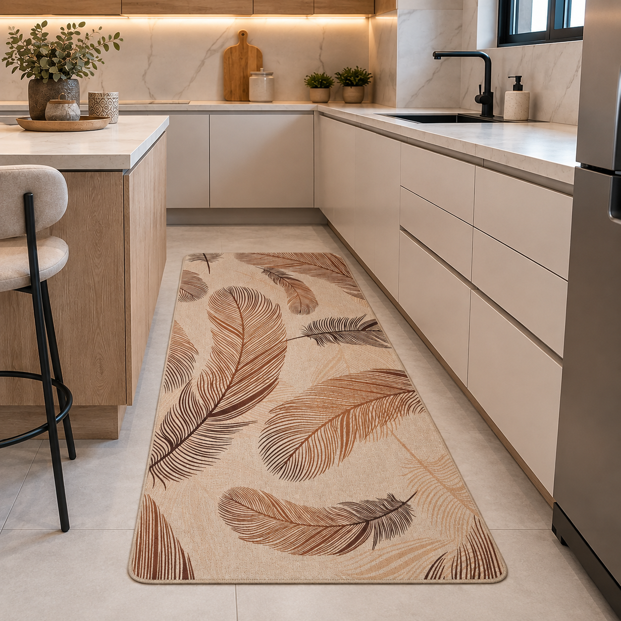 Premium Αντιολισθητικός Διάδρομος Κουζίνας – Luxury Design | 2 Διαστάσεις