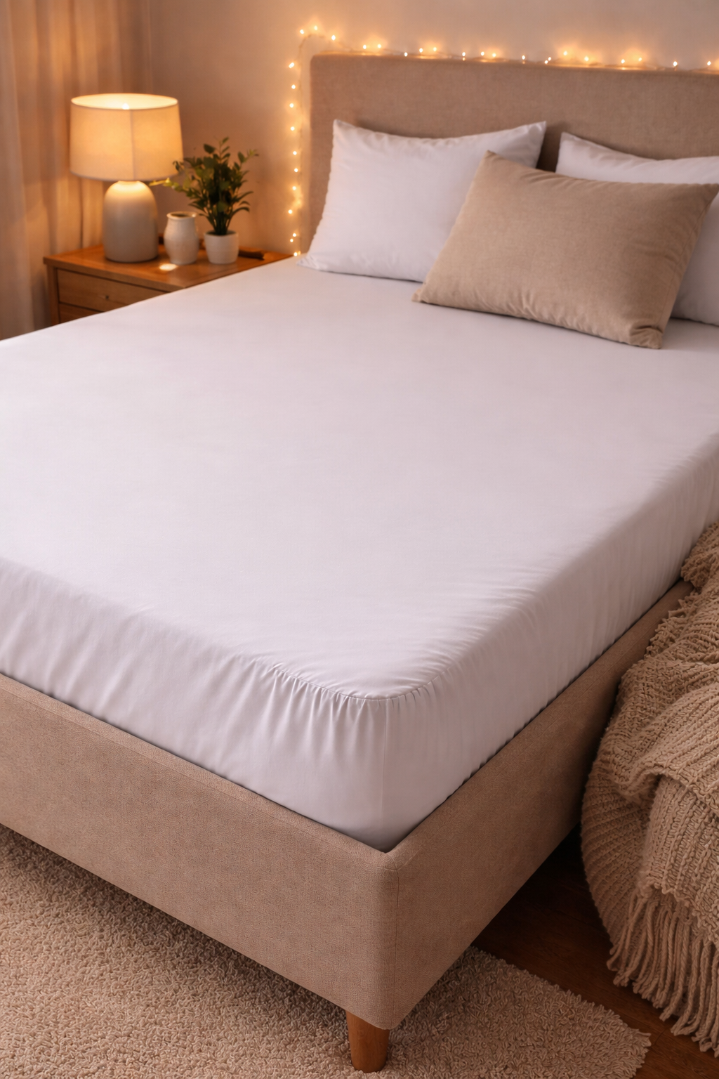 Σεντόνι Υπέρδιπλο με Λάστιχο στις Γωνίες Nuance – 180x200+25cm (100% Βαμβάκι)
